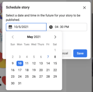 Scheduling the Story